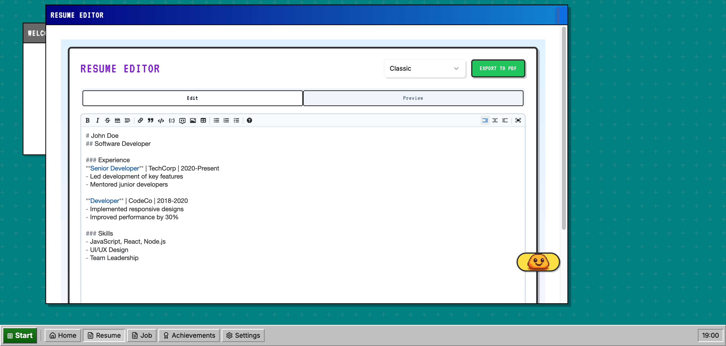 The buddy on this screenshot is a placeholder for now, but you get the idea.