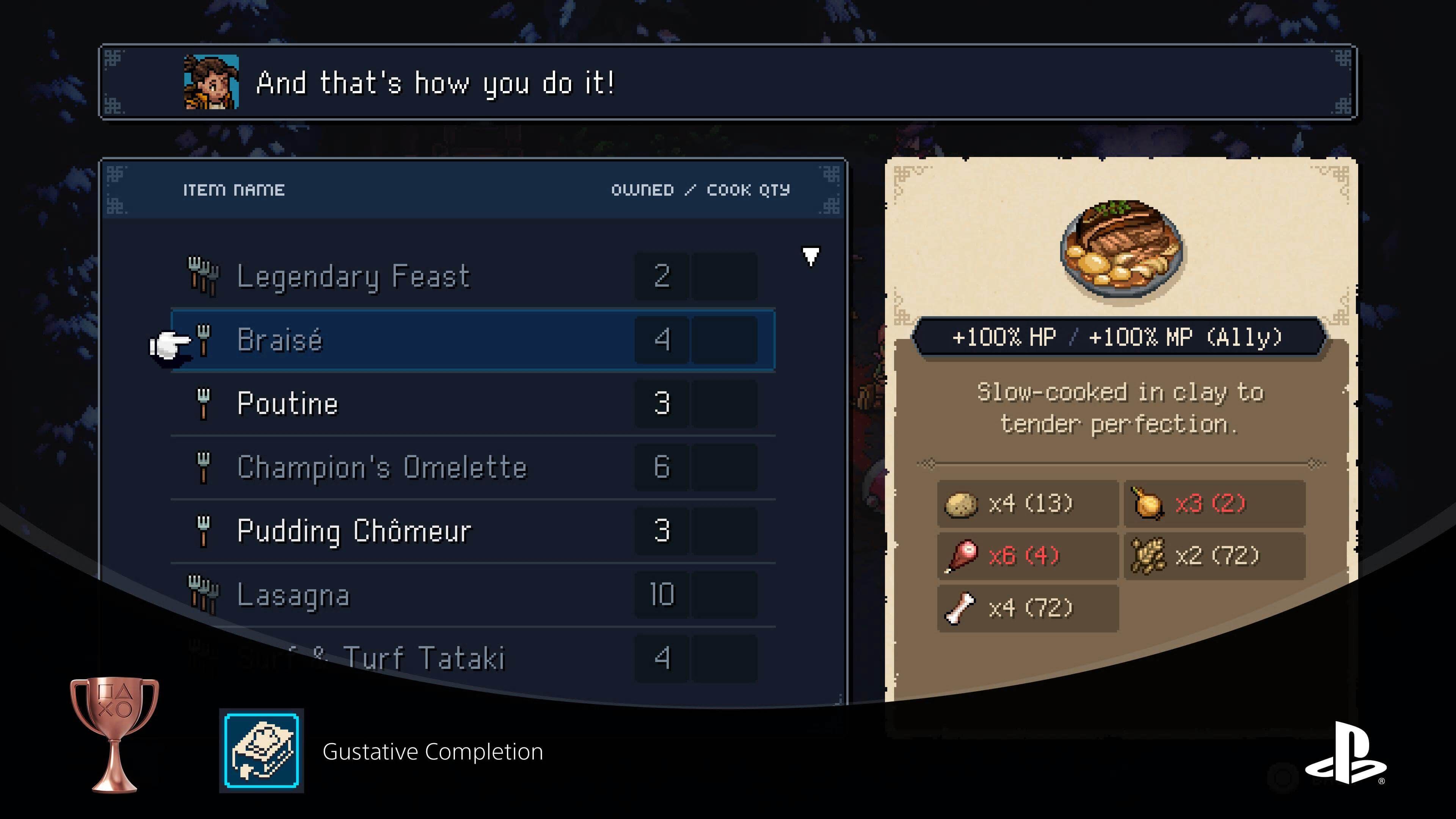 Cooking gives you plenty of options to keep your party healed