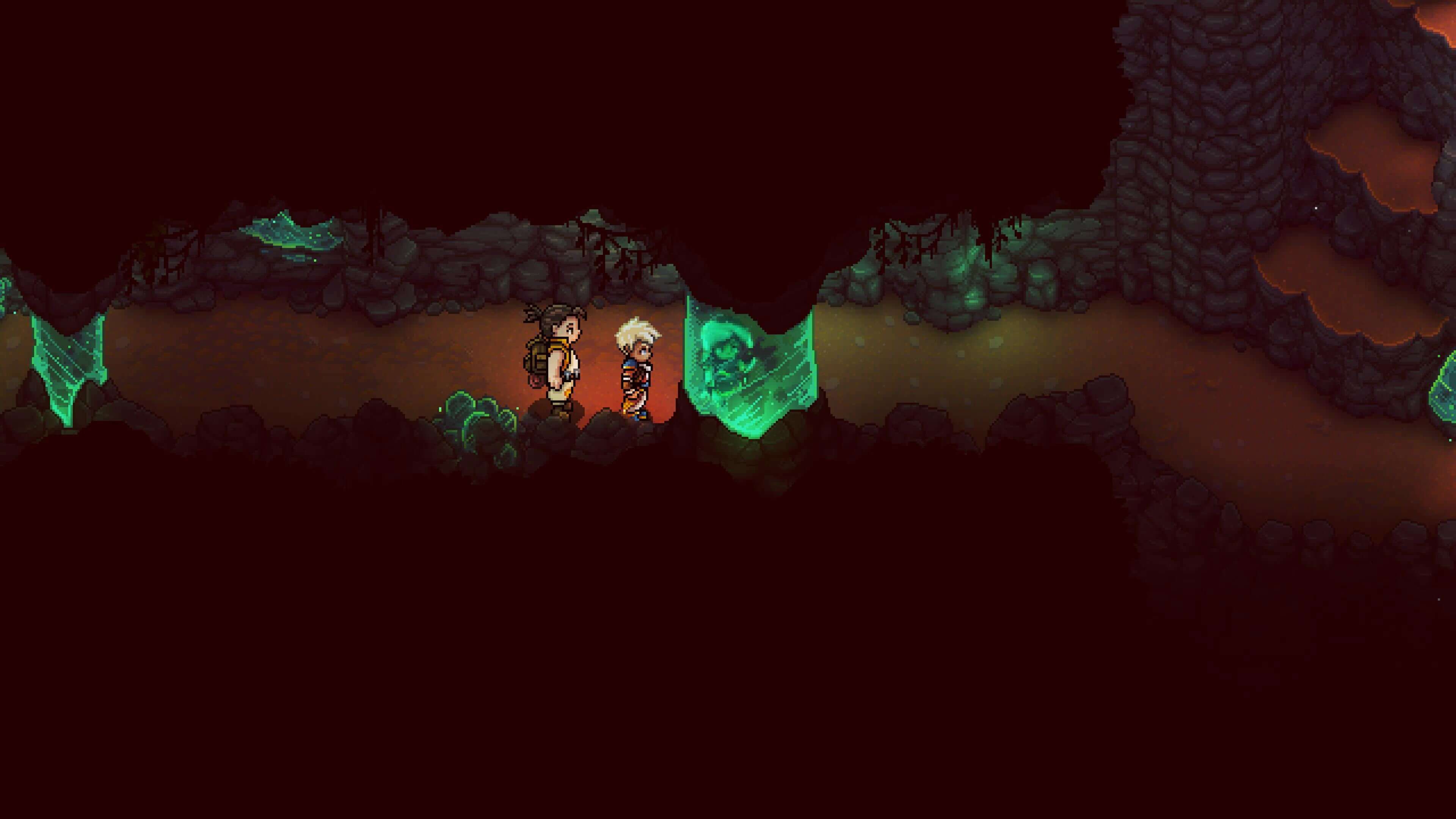 Notice how Valere looks like behind this crystal column